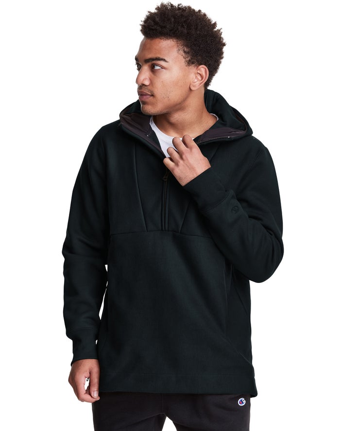 Champion Hoodie Heren - Zwart - Defender Series Reverse Weave® Stormshell Anorak ( 832194-TEO )